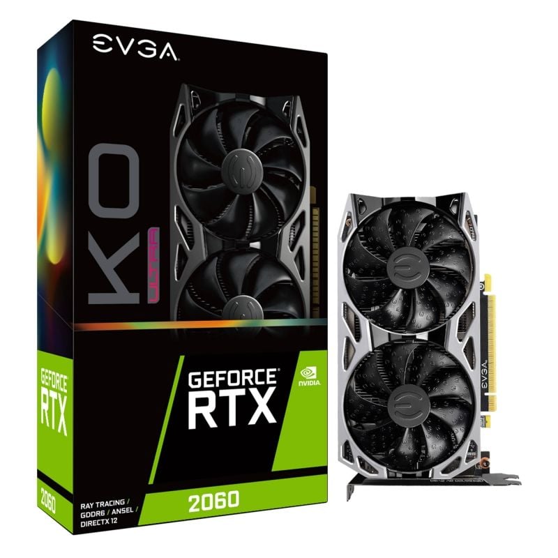 Tarjeta Gráfica EVGA GeForce RTX 2060 KO ULTRA GAMING/ 6GB GDDR6 Tarjeta Gráfica EVGA GeForce RTX 2060 KO ULTRA GAMING/ 6GB GDDR6