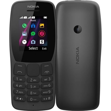 Teléfono Móvil Nokia 110/ Negro