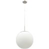 Colgante GLOBAL 1xE27 Al.Reg.xD.20cm Niquel/Blanco