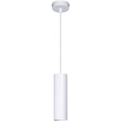 Colgante HERMIONE 1xGU10 Al.Reg.xD.6cm Blanco