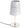 Sobremesa FIA 1xE14 Al.32xD.14cm Blanco/Plata