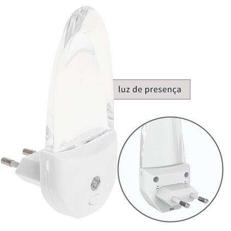 Luz de Presencia SENSATIONS RGB 1x0,6W LED 110lm L.4,9xAn.6xAl.11cm Blanco