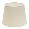 Pantalla CIPRIOTA redondo cónico tela PVC8886 con encaje E27 Al.15xD.20cm Natural (Crudo)