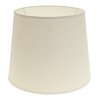 Pantalla CIPRIOTA redondo cónico tela PVC8886 con encaje E27 Al.20xD.25cm Natural (Crudo)