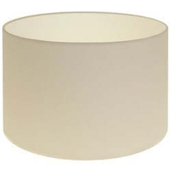 Pantalla CIPRIOTA redondo tela PVC802 con encaje E27 Al.20xD.30cm Beije