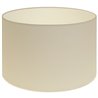 Pantalla CIPRIOTA redondo tela PVC802 con encaje E27 Al.20xD.30cm Beije