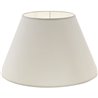 Pantalla CIPRIOTA redondo cónico tela PVC802 con encaje E27 Al.21xD.35cm Natural (Crudo)