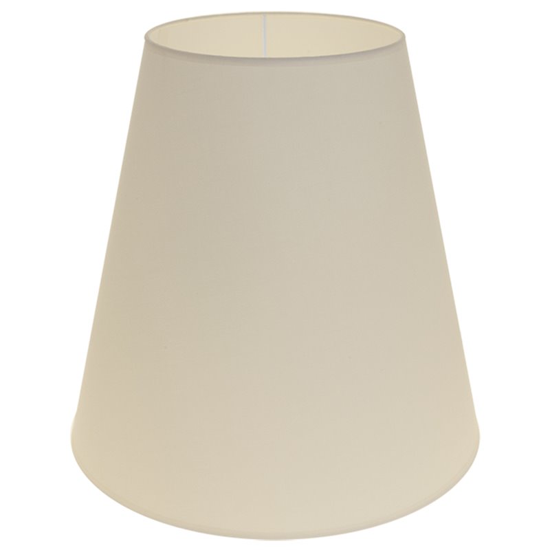 Pantalla CIPRIOTA redondo cónico tela PVC802 con encaje E27 Al.35xD.34,5cm Beije Pantalla CIPRIOTA redondo cónico tela PVC802 con encaje E27 Al.35xD.34,5cm Beije