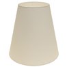 Pantalla CIPRIOTA redondo cónico tela PVC802 con encaje E27 Al.35xD.34,5cm Beije