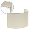 Pantalla CIPRIOTA redondo tela PVC802 con encaje E27 L.30xAn.14xAl.17cm Beije
