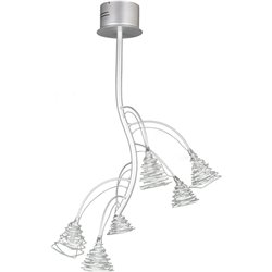 Lámpara de Techo MIDELT 6xG4 12V Al.90xD.60cm Gris