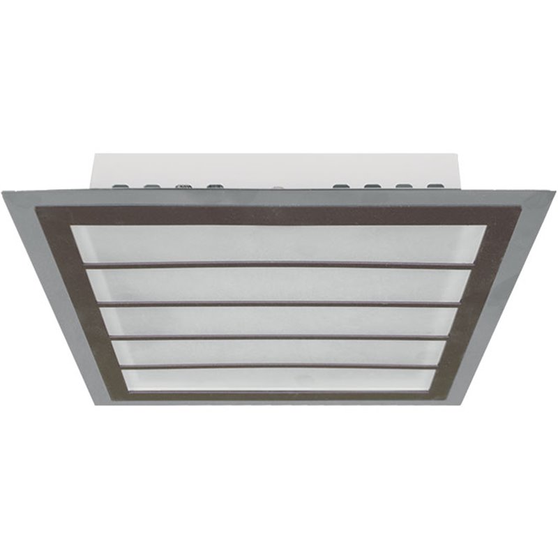 Plafón DRESDEN Quadrado 24W LED 3000K Marron/Cromo