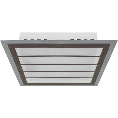 Plafón DRESDEN Quadrado24W LED 4000K Castanho/Cromado