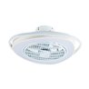 Ventilador AC GENEVA blanco, 5 aspas, 70W LED 3000-6500K, Al.23xD.53,5cm