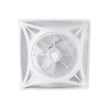 Ventilador empotrable AC PANEL blanco, 3 aspas, Al.59,8x59,8cm