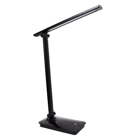 Flexo serie ARCHITECT NEGRO 5W LED 6500K, regulable en intensidad con puerto USB de carga.