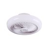 Ventilador DC MYKONOS blanco, 5 aspas, 72W LED 3000-6000K, Al.19xD.46cm