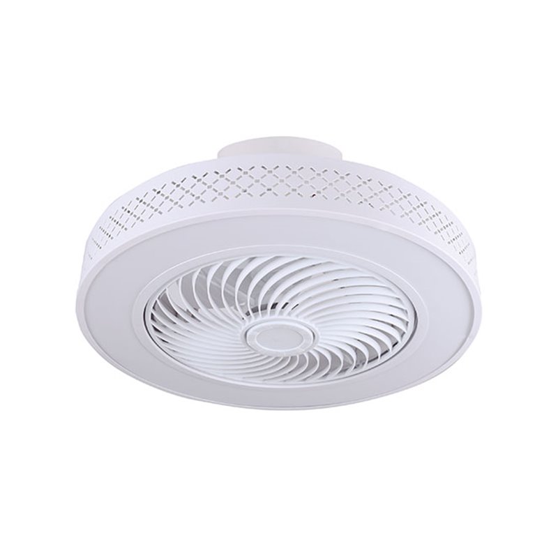 Ventilador DC KABUL blanco, 5 aspas, 72W LED 3000-6000K, Al.19xD.50cm