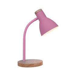 Flexo serie ARGOS 1xE27 Al.42xD.15cm Rosa/Madera