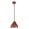 Colgante COPPER 1xE27 Al.Reg.xD.17,5cm en cobre con acabado liso rústico