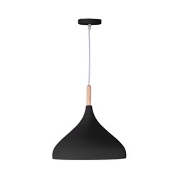 Colgante BAVIERA D.30cm 1xE27 en metal negro