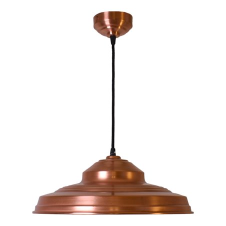 Colgante COPPER 1xE27 Al.Reg.xD.38cm en cobre con acabado liso fosco