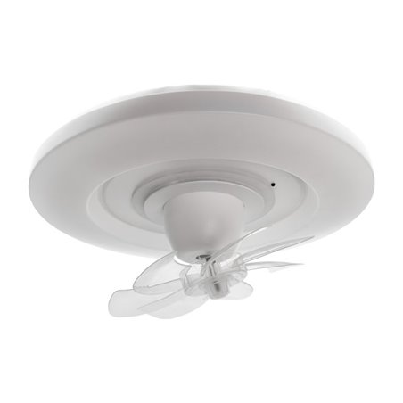 Ventilador DC RAKI MOVE blanco, 6 aspas, 38W LED 3000-6000K, Al.21xD.48cm