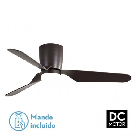 Ventilad 18w Dc Kochi Marron 3 Aspas Marron 5 Veloc. 3000k, 4000k, 6000k C/remoto Y Temporizador 132 D