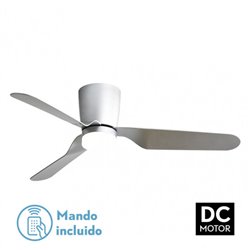 Ventilad 18w Dc Kochi Niquel 3 Aspas Plata 5 Veloc. 3000k, 4000k, 6000k C/remoto Y Temporizador 132 D