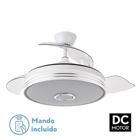 Ventilador Dc Matanuska 72w 6120lm Blanco Bluethooth 32/47x55/108d.3 Aspas Desp.6 Vel.3 Color.