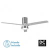 Ventilador Dc Teo 24w 2950lm Niquel 3Asp Gris 32x139d 3000-4000-6000k C/remoto, Memoria Y Temporizador