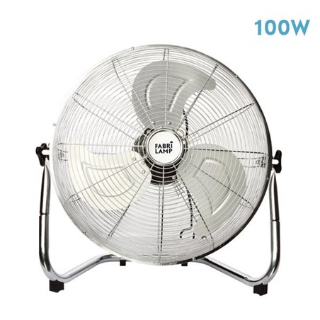 Ventilador Industrial Libis 100w Cromo 52d  3 Velocidades 54x56x22 Cm