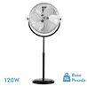 Ventilador De Pie Trascias 120w Negro Regx55x55 Cm  3 Velocidades Orientable