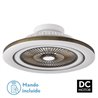 Ventilador 72w Dc Mato Cuero 5Aspas Transp. 22x58x58cm 6 Vel. 3 Colores C/remoto,memoria,temporiz Y Reg.Intensidad 6120lm