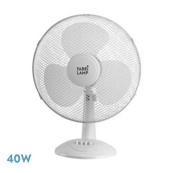 Ventilador Sobremesa Cape Grande Blanco 3 Vel. 40w  Oscilante 3 Aspas Blancas 53x43x25 Cm