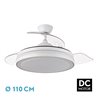 Ventilador Dc Esparta 72w 6120lm Blanco 3 Aspas Desp. 110d 3 Colores C/Remoto+ Temporizador+ Memoria