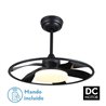 Ventilador Dc Celsius 26w Negro 6 Aspas 55d 2950lm 3000-4000-6500k 6vel. Remoto, Memoria Y Temporizador