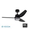 Ventilador Dc Jarama 20w Negro 3asp.6velocidades 3000-4000-6500k 2350lm Remoto,memoria,temperatura 112d