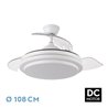 Ventilador Dc Ibe 72w 6120lm Blanco 3 Asp.desp. 108d 3000-4000-6000k Remoto, Memoria Y Temporizador