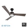 Ventilador Dc Orinoco 24w Negro 3aspas Roble 107d 2424lm 3000k,4000k,6500k Remoto+regulador Intensidad+temperatura+memoria