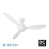 Ventilador Dc Serpa 24w Blanco 3aspas 6vel 107d 2424 Lm 3000-4000-6500k Remoto+regulador Intensidad+temporizador+memoria