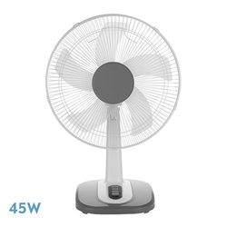 Ventilador Sobremesa Arroyo Grande Blanco/gris 3vel 45w 5 Aspas Oscilante Y Rotatorio 65x43x26cm