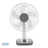 Ventilador Sobremesa Arroyo Grande Blanco/gris 3vel 45w 5 Aspas Oscilante Y Rotatorio 65x43x26cm