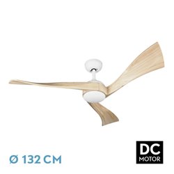 Ventilador Dc Janubi 22w Bla/haya 3asp.132d Reg.in 2350lm 3000-4000-6000k Remot+temp+mem 24