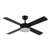 Ventilador Dc Nevery 26w Negro 4aspas Negro/roble 122d 2950lm 3000-4000-6000k Remoto-temporizador-memoria 24