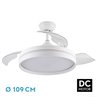 Ventilador Dc Nalon 72w Blanco 3aspas 109d 6vel 7200l 3000k,4500k,6000k Remoto+memoria+temporizador