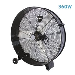 Ventilador Industrial Maximum 360w Negro 87D 3Velocidades C/ruedas 92,5x87x20,5 Cm