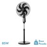 Ventilador De Pie Granizo Negro 3 Vel.85w 6aspas Orientable Regx50x43 Cm