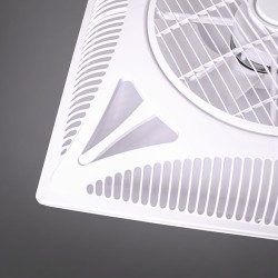 Ventilador empotrable AC PANEL blanco, 3 aspas, Al.59,8x59,8cm