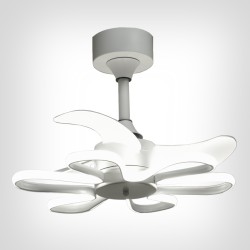 Ventilador DC ENEBRO blanco, 3 aspas, 30W+30W LED 3000|4000|6000K, Al.41xD.53cm